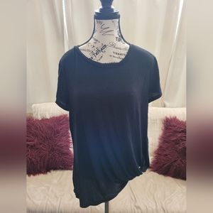 Tattoo women's shirt with tied corner. Size large.